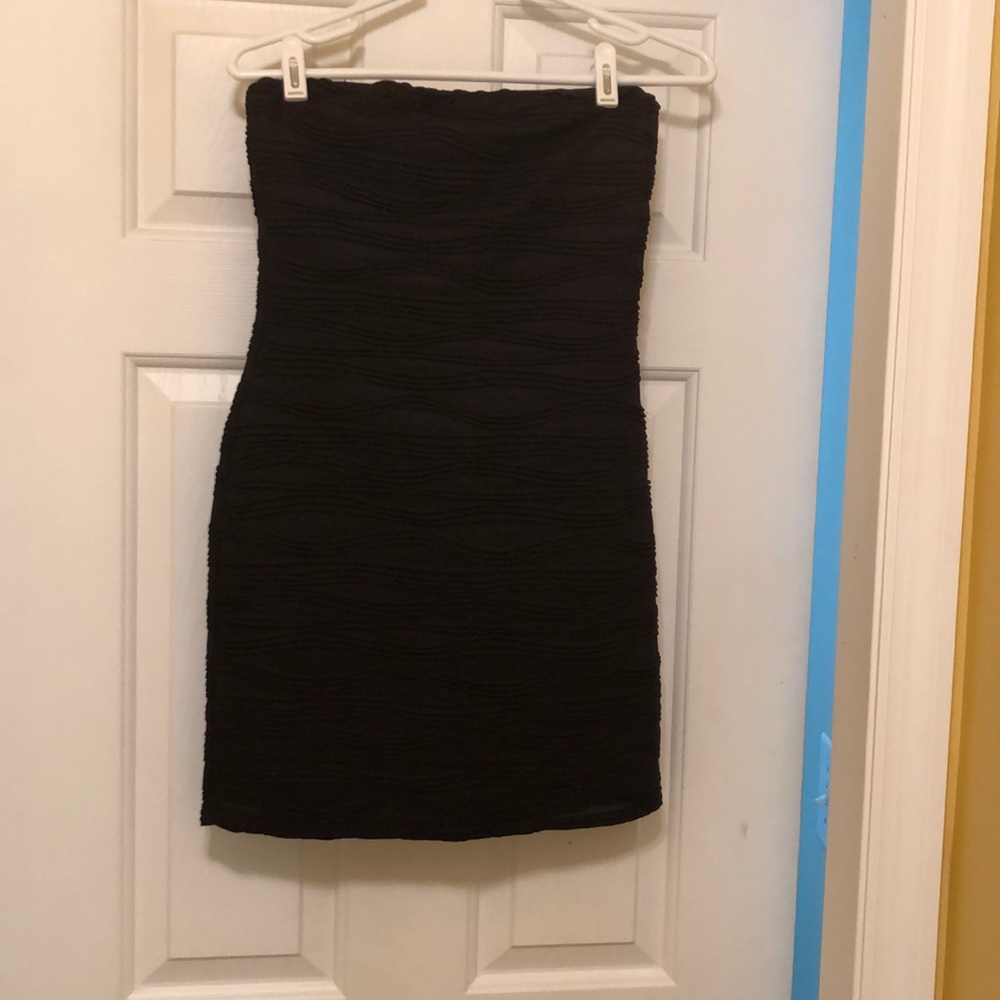 Black Strapless Dress - Next to New - Size M